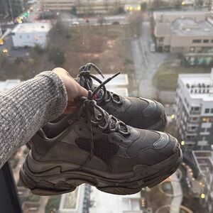 Balenciaga Unisex Gray Sneakers